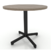 Mesa para restaurante de 80 cm redonda o cuadrada, con en base en tacón - Imagen 3