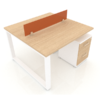 Modulo de trabajo 2 personas Euro 120 MEC - Imagen 2