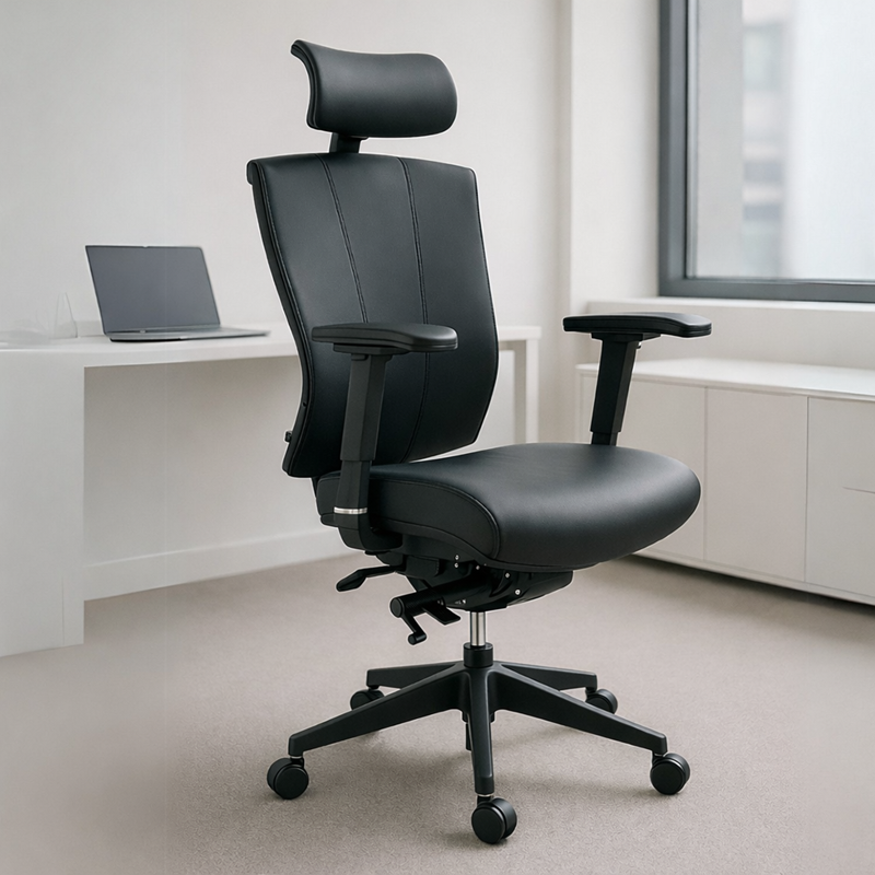 Sillón Ejecutivo H1 Vinipiel Negro